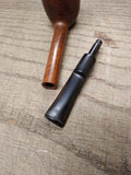 Vtg RKD 9465 Briar Tobacco Pipe Billiard Style Saddle Stem London England Nice!