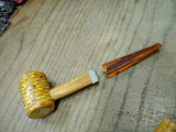 Vtg 4 Piece Smoking Tobacco Pipe Parts Repair Lot Missouri Meerschaum Briar