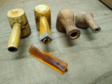 Vtg 4 Piece Smoking Tobacco Pipe Parts Repair Lot Missouri Meerschaum Briar