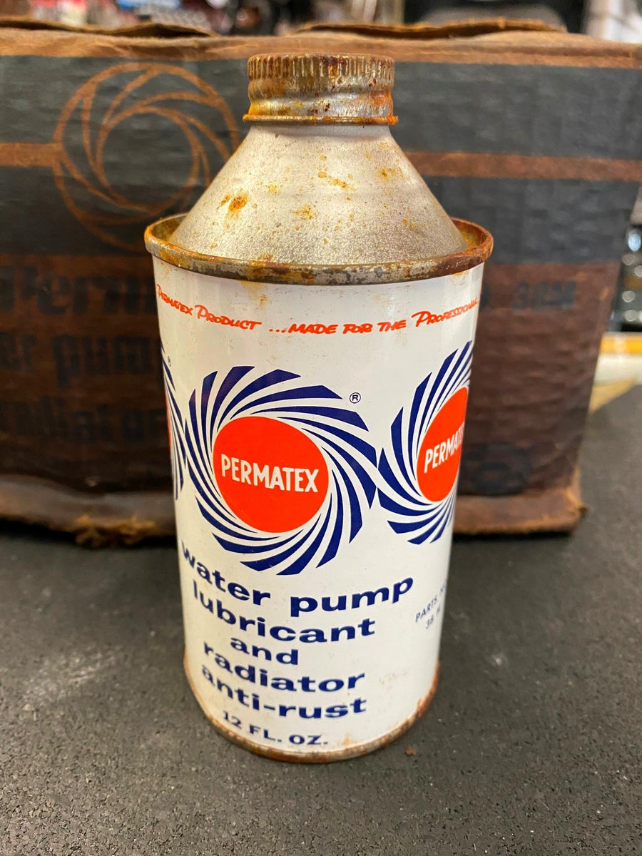 permatex water pump lube Tin Can Oil Auto Collectible metal Vintage 19 cyclewarehouse.online permatex water pump lube Tin Can Oil Auto Collectible metal Vintage 19 cyclewarehouse.online