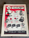 Vtg 1952 Air Trails Toy Airplane Gas Powered History Cox Magazine Literature