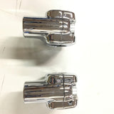 New T/O Chrome 1 1/4" Handlebar 2 1/2" Rise Risers Harley Softail Fatboy Chopper