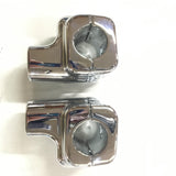New T/O Chrome 1 1/4" Handlebar 2 1/2" Rise Risers Harley Softail Fatboy Chopper