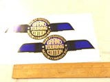 Harley FXRD FXRT Gas Tank Emblems Stickers Decals BLUE 14078-86 Grand Touring