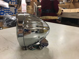 Buffalo 5 3/4 Chrome Hooded Headlight Headlamp Assy Bottom Mnt Chopper 66-84142