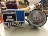 FLST Heritage Softail Fatboy Black Headlight Ass 7" W bulb Drag New!