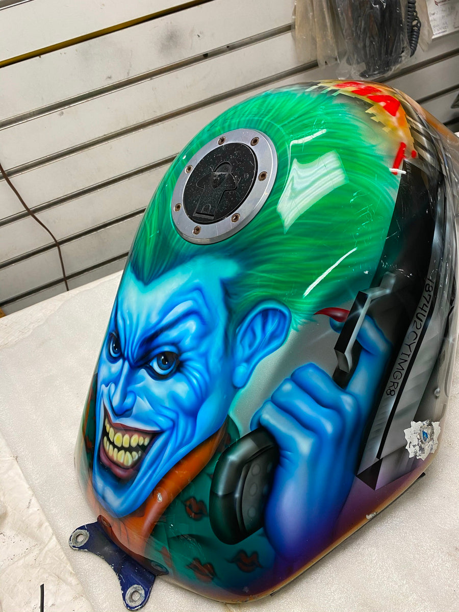 Custom Airbrush Paint Gas Tank The Joker Batman Dark Knight 