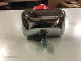 Vtg Old Skool Headlight Rectangle Harley Chopper Bobber Dual 70's Motorcycle Spr