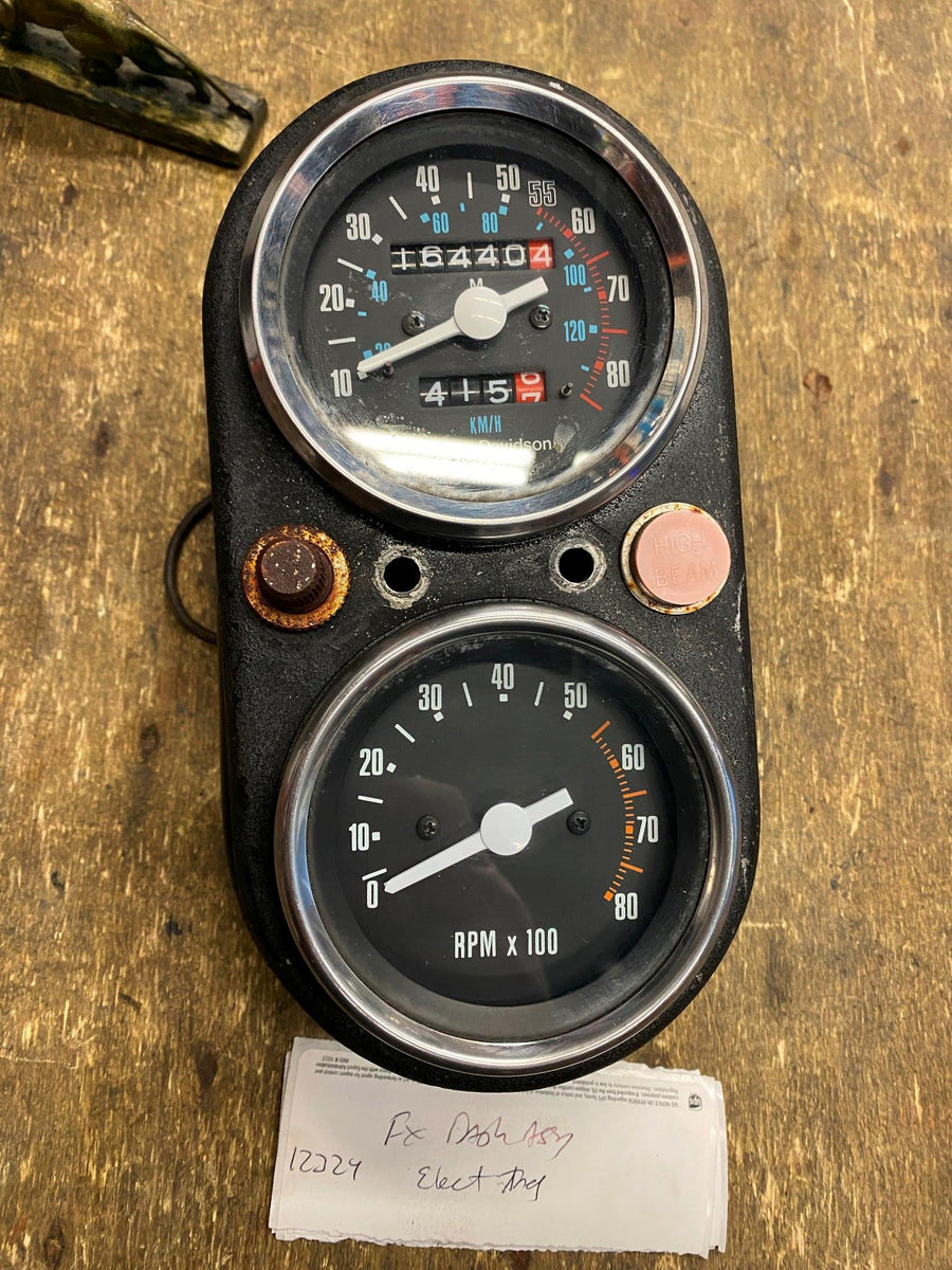 Speedometer Tach Instrument Cluster Harley Shovelhead FX Low Rider