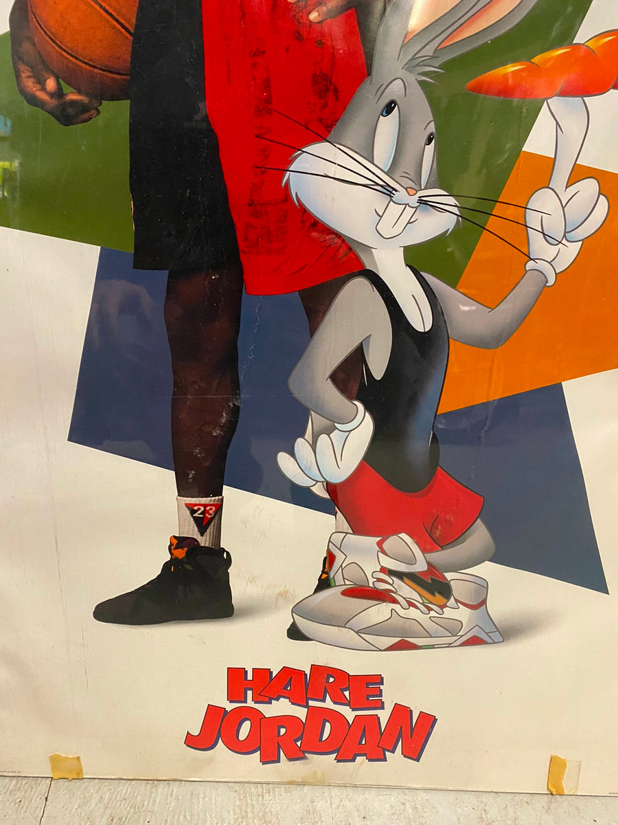 Vtg Space Jam Movie Advertising Poster Bugs Bunny Air Jordan Nike Shoe cyclewarehouse.online