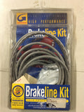 Front High End Brake Line Kit Stainless Steel Clear Coated 41.75" Harley #614350