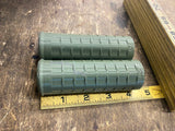 Green Waffle Grips Panhead Knucklehead Harley Logo Chopper Flathead Glide WLA