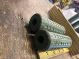 Green Waffle Grips Panhead Knucklehead Harley Logo Chopper Flathead Glide WLA