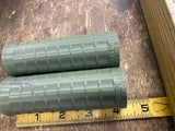 Green Waffle Grips Panhead Knucklehead Harley Logo Chopper Flathead Glide WLA