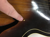 Vtg Harmony H1215 Sunburst Archtop Acoustic Guitar Pick Guard 6 String 1950's