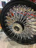 Black 16X3.5 Fat King Spoke Rear Wheel Rim Softail Bagger Touring Harley Heritag