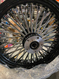 Black 16X3.5 Fat King Spoke Rear Wheel Rim Softail Bagger Touring Harley Heritag