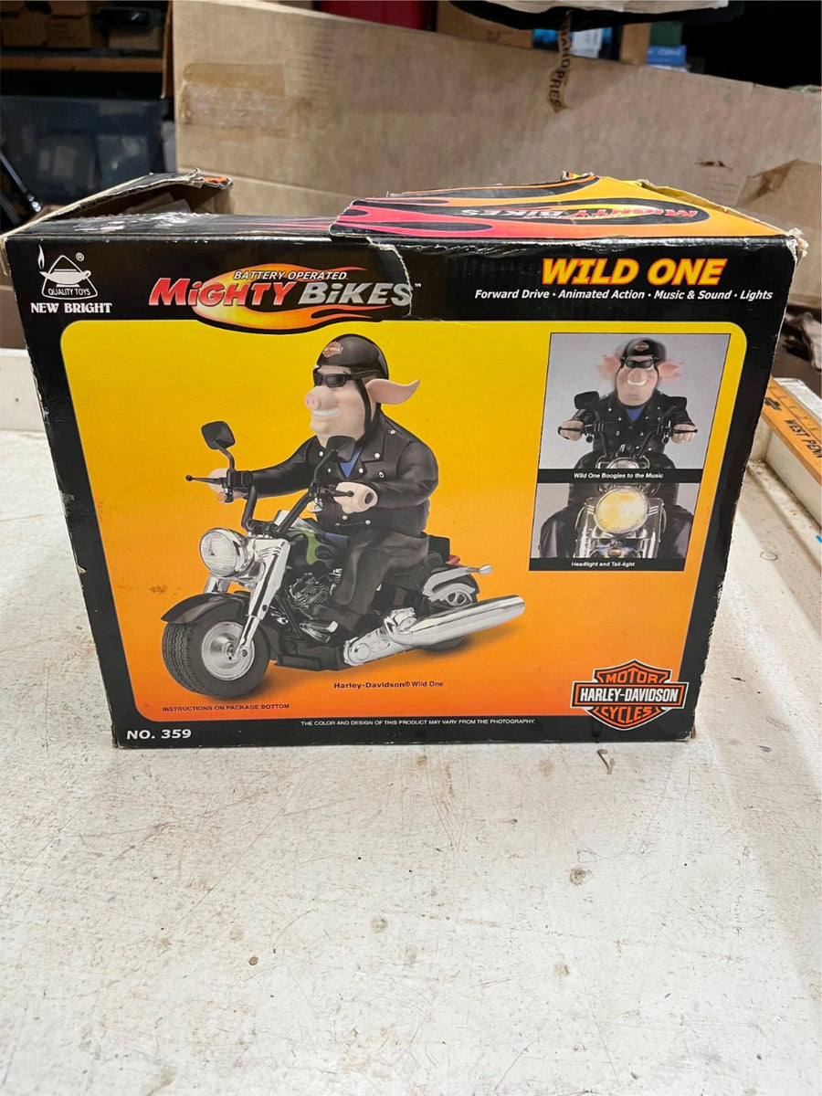 ✨2005 New Bright Harley Davidson Wild One Figure Mighty Bikes popular In Org Box #359✨