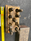 Vtg Machinists Number Punch Set 3 4.5mm/6 5.5mm Hardened Wood Box 1950's USA