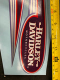 Gas Tank Decals Stickers Harley fxr dyna low rider bagger softail red silver PR