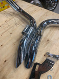 LAF Drop Down Drag Pipes Harley Shovelhead FX FLH 1971-1984 Chopper Custom!