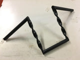 New 1" Z BARS Twisted Motorcycle Handlebars Black Ape Hanger Triumph Honda 12"
