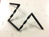 New 1" Z BARS Twisted Motorcycle Handlebars Black Ape Hanger Triumph Honda 12"