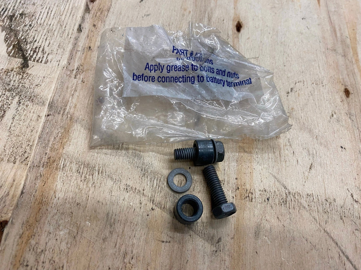 Battery Bolts Motorcycle Pair W spacers Terminal Harley Honda Yamaha K