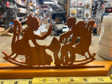 Grandma Yelling at grandpa vintage wood cutout funny handmade Holiday Gift