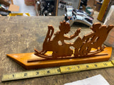Grandma Yelling at grandpa vintage wood cutout funny handmade Holiday Gift