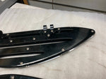 Pair Billet Contrast Cut Black Floorboards Bagger FLH Heritage Softail Custom
