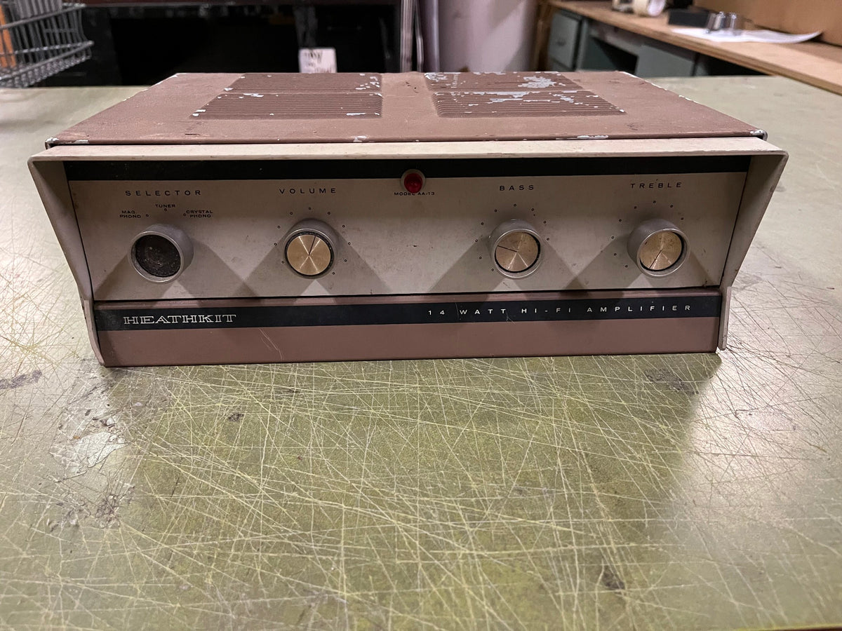 Heathkit A-9 Amplifier for online Parts or Repair UNTESTED Vintage.