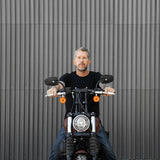 Biltwell Black Moly Zero Drag Bars TBW Handlebars Harley Dyna Softail M8 FXDLS