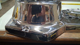 Harley 4-Speed V-Twin Vented Chrome Outer Primary Cover Set w/ MOON Derby & Joke
