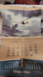 1952 Vintage Thompson Products Aviation Calendar Charles H Hubbell Lithos 6