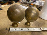 Harley Shovelhead Vtg Accessory Brass Trim Balls Grips Axle Covers Panhead Bed 9