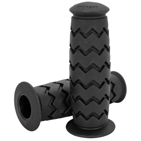 CHAMPION GRIPS - BLACK - 1 INCH Lowbrow harley custom