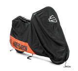 NOS Harley-Davidson Medium Indoor Outdoor Motorcycle Cover Orange Black 93100022