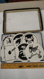 Vintage 1940s WWII USAAF Squadron Insignia Printed Felt Coaster Patch Lot of 7