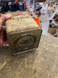 Vintage Mobiloil Gargoyle Square Gear Oil Can Vacuum Oil Co Metal Tin Antique!