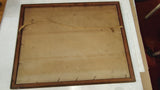 Antique 1910s Framed Sepia Photo Men Rowing Wooden Boat Lake Nautical Decor