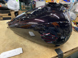 Harley Touring Dark Maroon Fuel Gas Tank Emblems 2008+ Clean Factory paint Nice