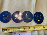 Lot 4 Vintage Political Buttons 1964 1968 Goldwater Humphrey Wallace Muskie 3d