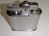 Vtg 1950s Ronson Whirlwind Automatic Pocket Lighter Chrome Engraved Made USA