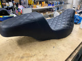 Step Seat Harley 2008^ FLH Street Road glide Ultra Touring Bagger Diamond Stitch