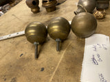 Harley Shovelhead Vtg Accessory Brass Trim Balls Grips Axle Covers Panhead Bed 8