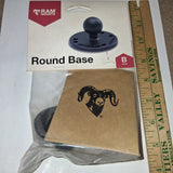 RAM Mounts RAM-B-202 Round Base 2.5 Inch Plate B Size 1 Inch Ball AMPS Pattern N