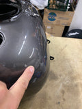 Harley Gas Fuel Tank Gauntlet Gray metallic Charcoal badges Street Road Glide