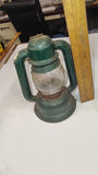 Vintage Linemar Toys Japan Battery Operated Green Metal Railroad Lantern 1950s