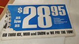 1969 Firestone Town & Country Snow Biter Tires Advertisement Poster